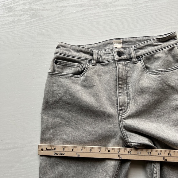 La Vie Rebecca Taylor INES Jeans Womens 28 Gray Mist Straight Ankle Length - Picture 11 of 14